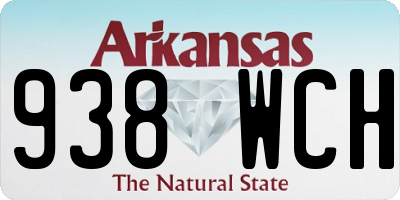 AR license plate 938WCH