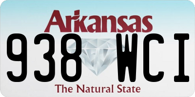 AR license plate 938WCI