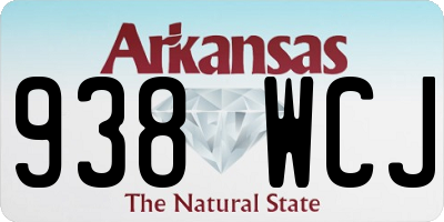 AR license plate 938WCJ
