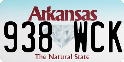 AR license plate 938WCK
