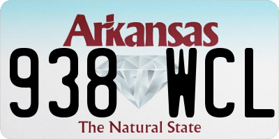 AR license plate 938WCL