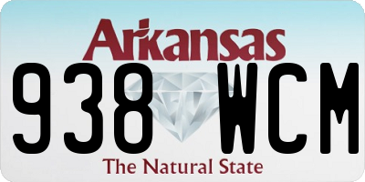 AR license plate 938WCM