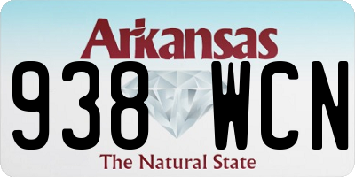 AR license plate 938WCN