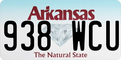 AR license plate 938WCU