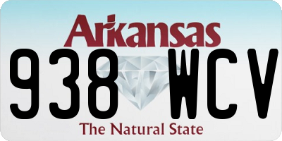 AR license plate 938WCV