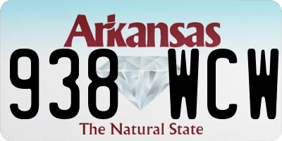 AR license plate 938WCW