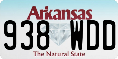 AR license plate 938WDD