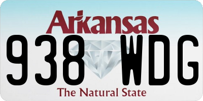AR license plate 938WDG