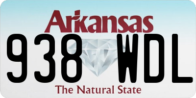 AR license plate 938WDL