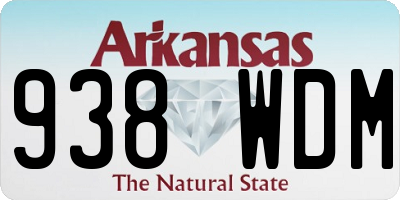 AR license plate 938WDM