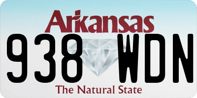 AR license plate 938WDN