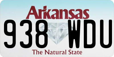 AR license plate 938WDU
