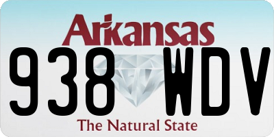 AR license plate 938WDV