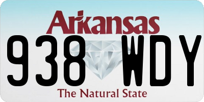 AR license plate 938WDY