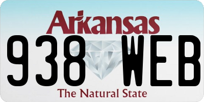 AR license plate 938WEB