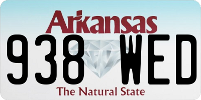 AR license plate 938WED