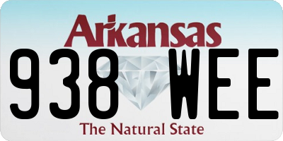AR license plate 938WEE