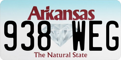 AR license plate 938WEG