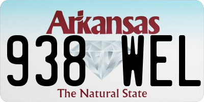 AR license plate 938WEL