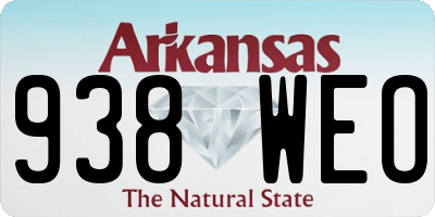 AR license plate 938WEO