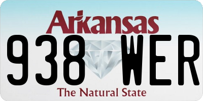 AR license plate 938WER