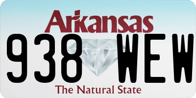 AR license plate 938WEW