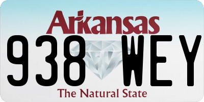 AR license plate 938WEY