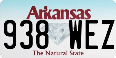 AR license plate 938WEZ