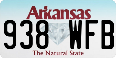 AR license plate 938WFB