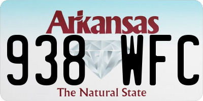AR license plate 938WFC