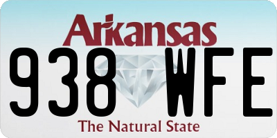 AR license plate 938WFE