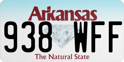 AR license plate 938WFF