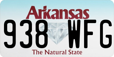 AR license plate 938WFG