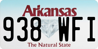 AR license plate 938WFI