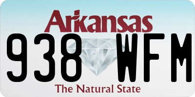 AR license plate 938WFM