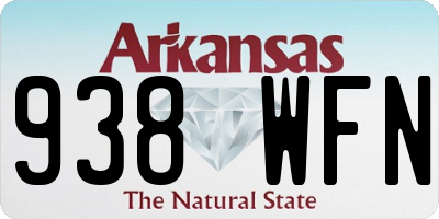 AR license plate 938WFN