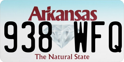 AR license plate 938WFQ