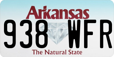 AR license plate 938WFR