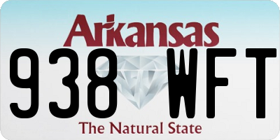 AR license plate 938WFT