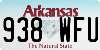 AR license plate 938WFU