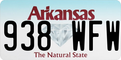 AR license plate 938WFW