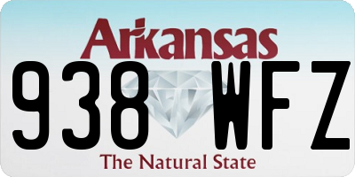 AR license plate 938WFZ