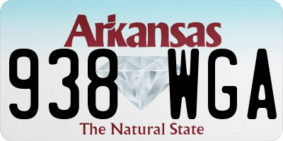 AR license plate 938WGA
