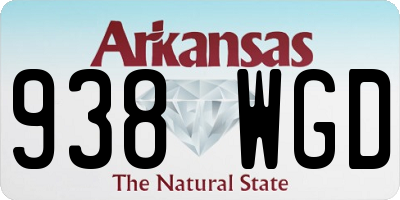 AR license plate 938WGD
