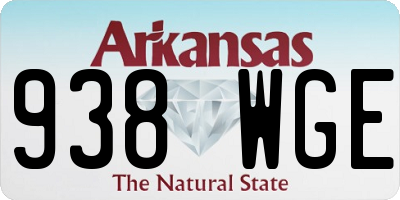 AR license plate 938WGE