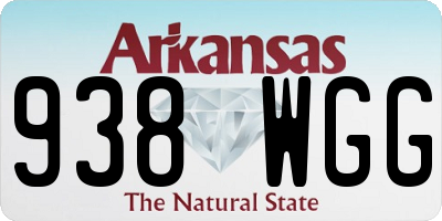 AR license plate 938WGG