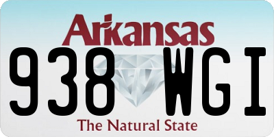 AR license plate 938WGI