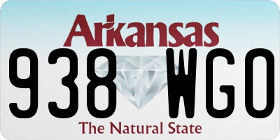 AR license plate 938WGO