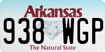 AR license plate 938WGP