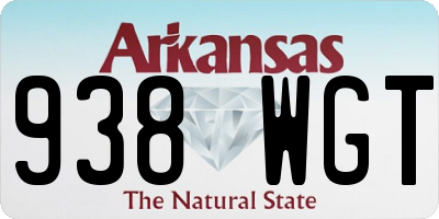 AR license plate 938WGT